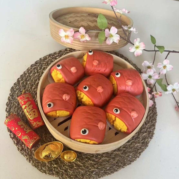 (FORMESA) Homemade Fish Shape Slice Roll Bun [5pcs/pack]