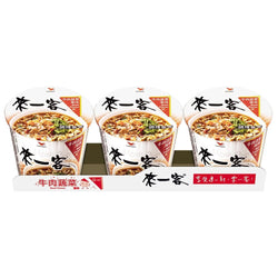 (ONE MORE CUP) Beef Flavor Instant Noodles [3pcs/set]