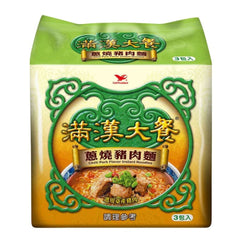 (UNI-PRESIDENT) Braised Pork Flavor Instant Noodles [3pcs/pack]