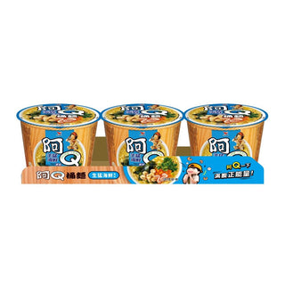 (UNI PRESIDENT) Seafood Flavor Instant Noodles [3pcs/set]