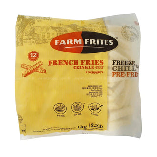 (FARM FRITES) Crinkle Cut Fries 12mm [1kg/pack]