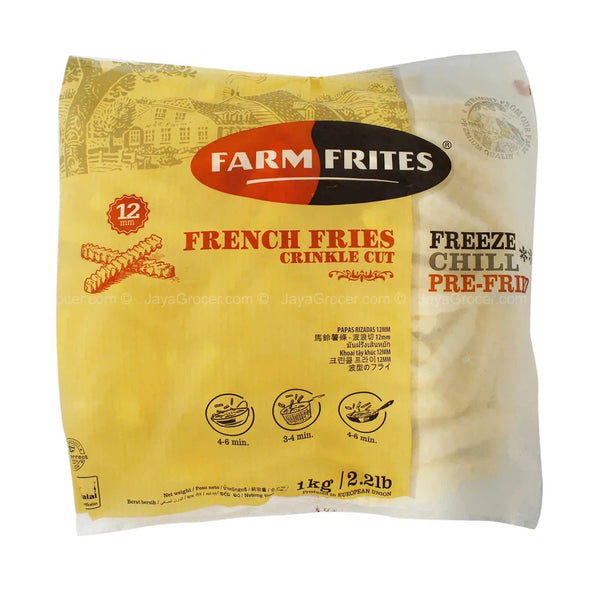 (FARM FRITES) Crinkle Cut Fries 12mm [2kg/pack]