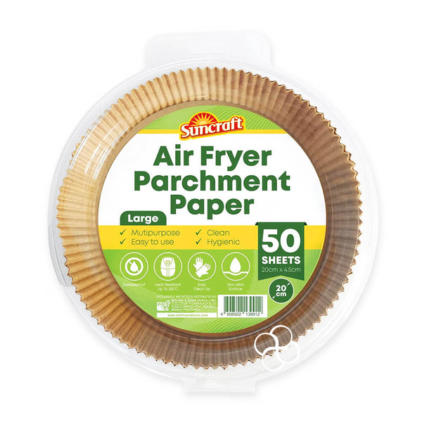 (SUNCRAFT) Air Fryer Parchment Paper Large [50sheets/pack]