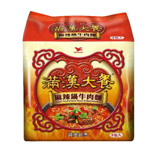 (UNI-PRESIDENT) Super Hot Pot Beef Flavor Instant Noodles [3pcs/set]