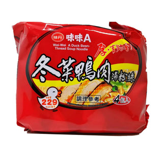 (WEI-WEI A) Duck Flavor Bean-Thread Soup Noodles [4pcs/pack]